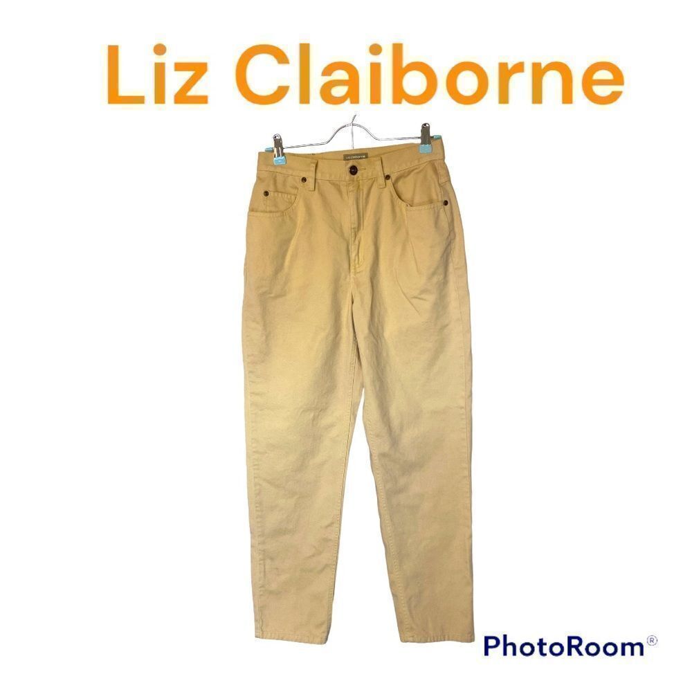 Liz Claiborne High Rise Petite Mom Jeans